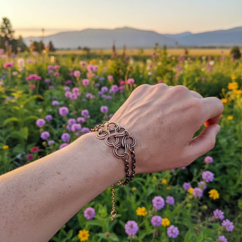 Copper Eternity Bracelet by Alexa Martha-2
