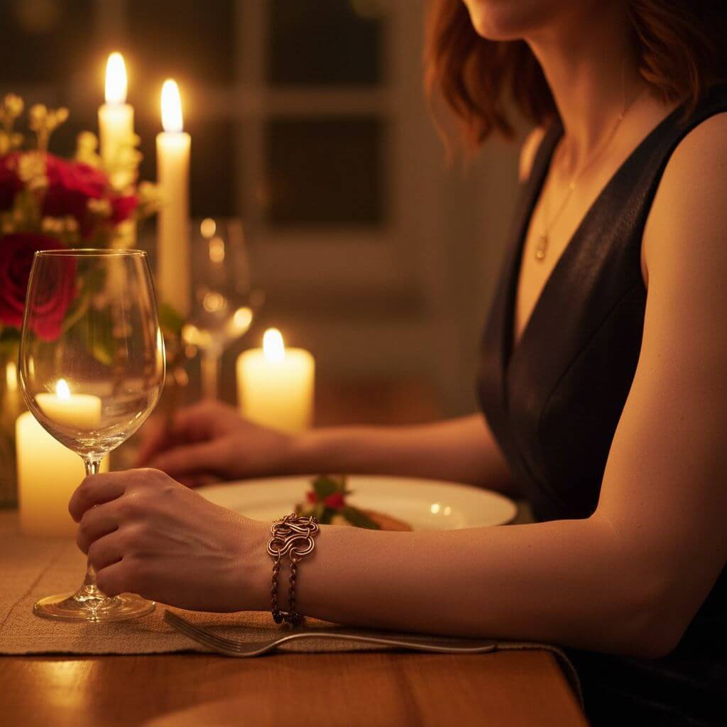 Copper Eternity Bracelet by Alexa Martha-4