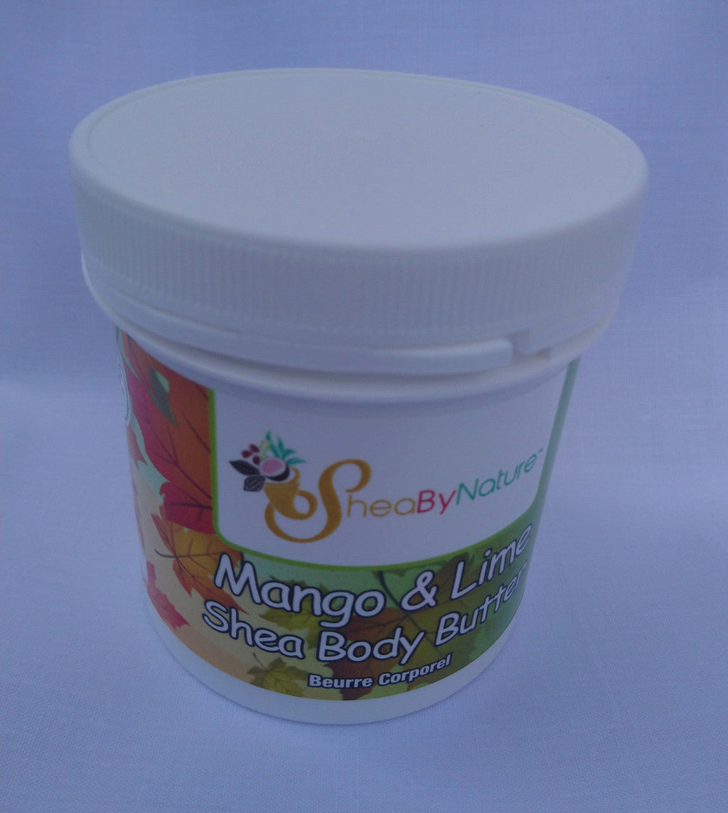 Mango & Lime Shea Body Butter – Deep Hydration for Dry Skin | Organic Unrefined Shea & Mango Seed Butter 250g-1