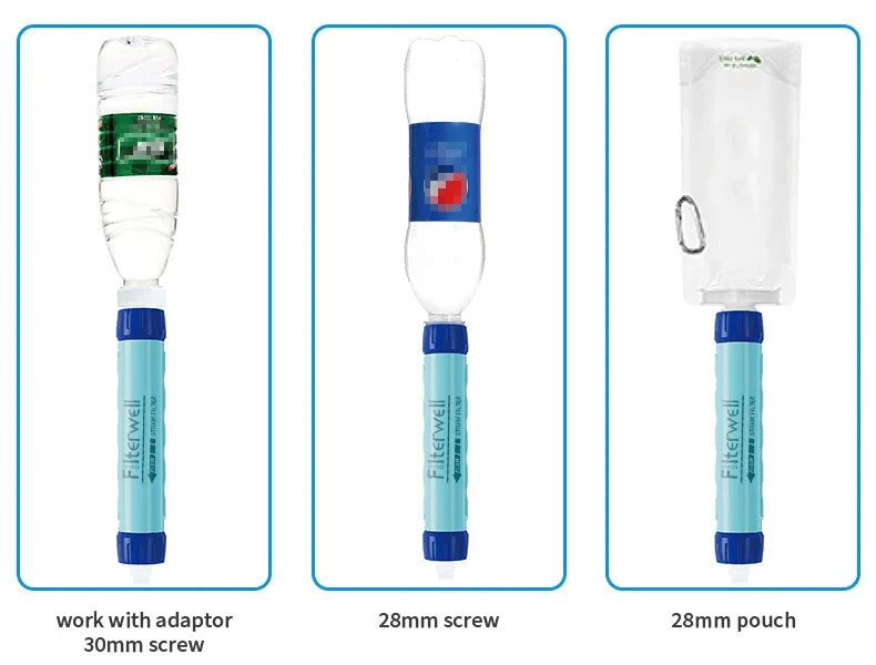 NNETM Filterwell 6L Gravity Water Filter Straw for Travel and Emergency-3