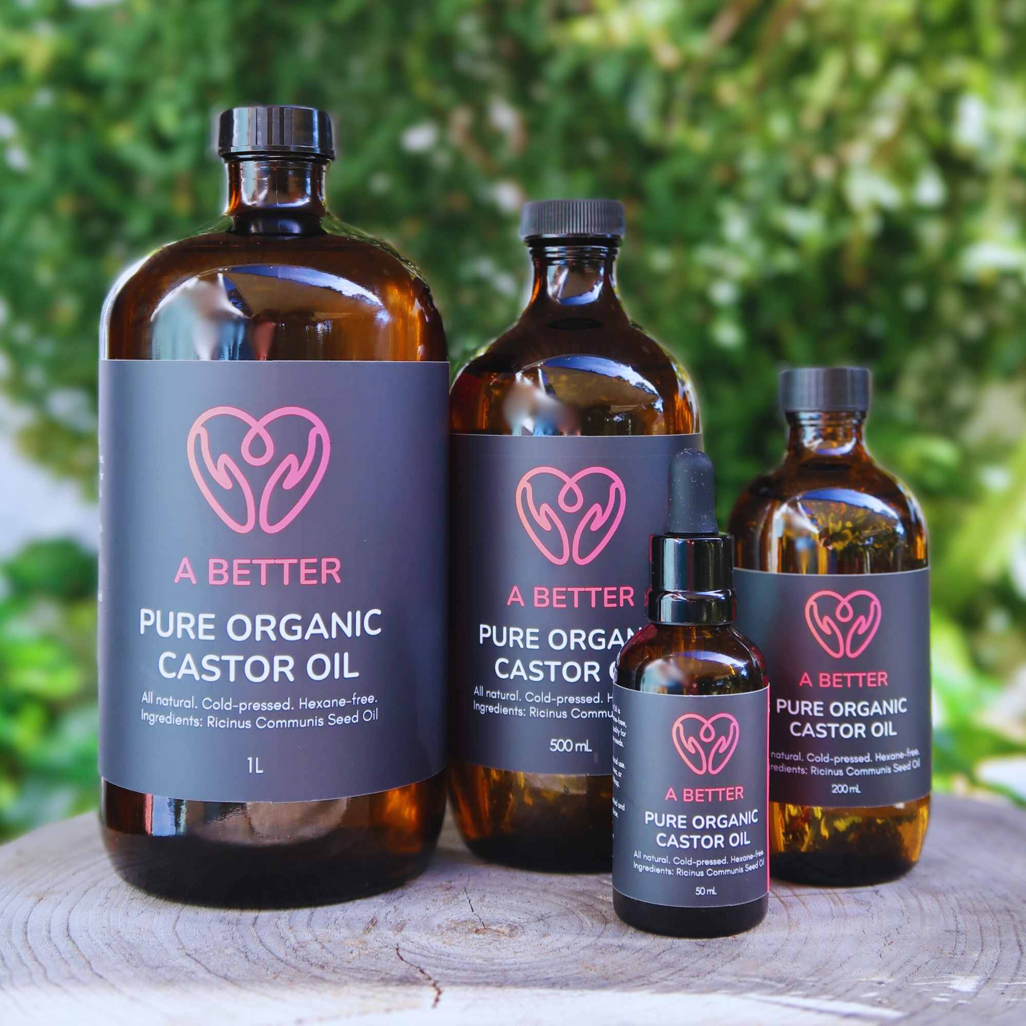 Pure Organic Castor Oil - Amber Glass Bottle-0