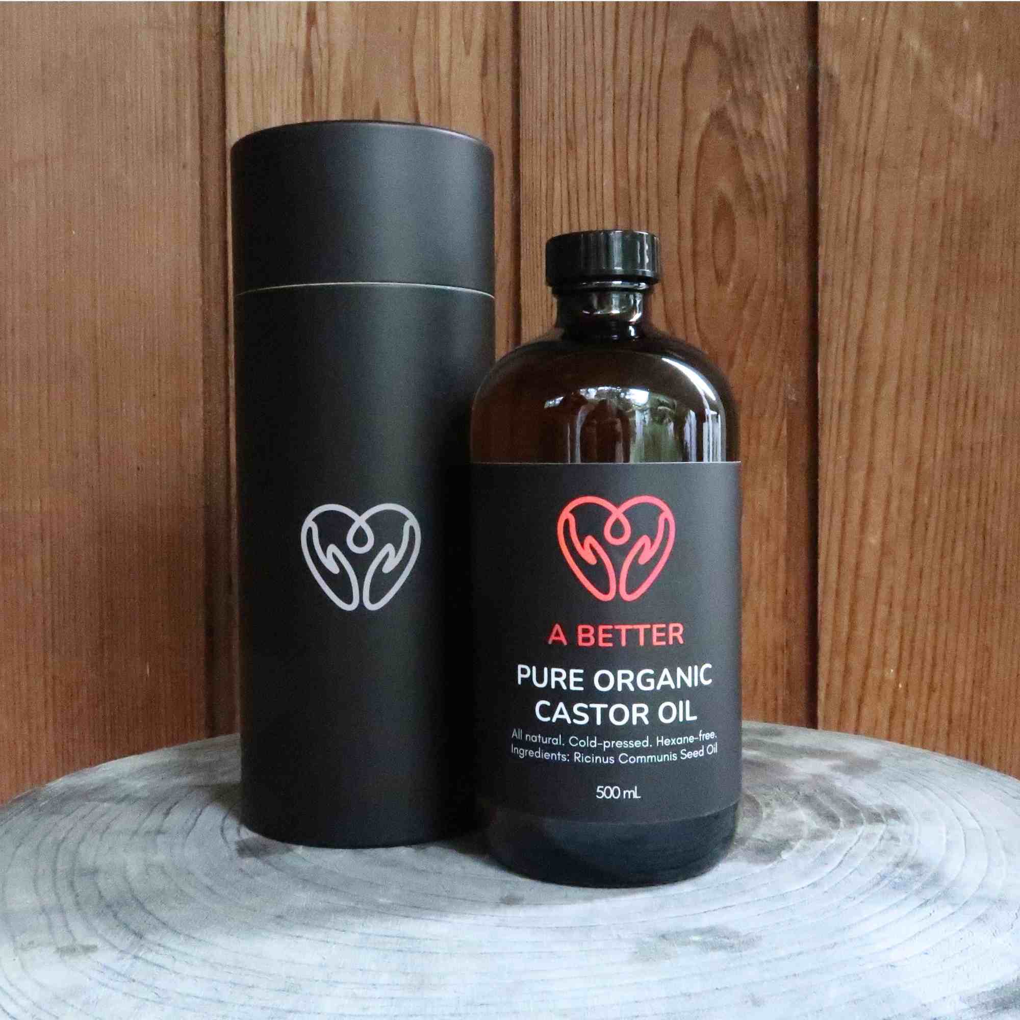 Pure Organic Castor Oil - Amber Glass Bottle-1